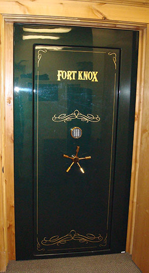 New Fort Knox Vault door installed and trimmed out